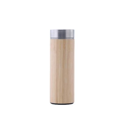 China Sustainable Eco-friendly Natural Empty With Tea Filter Logo Custom Reusable Water Bottle Wooden Water Bottles for sale