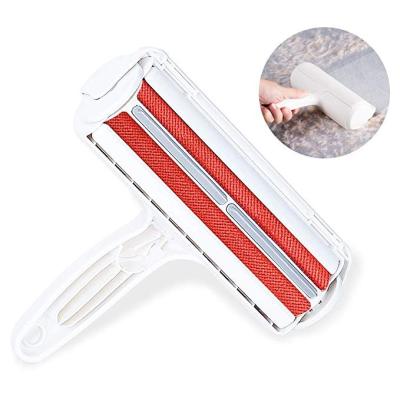 China Mini Pet Fur Dog Hair Fiber Roller Brush Viable Self-cleaning Reusable Pet Hair Remover from Amazon Wholesale Bestseller for sale