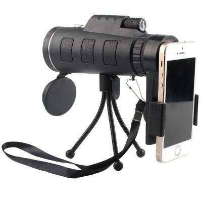 China Aluminum Glass + Highest Quality Optical Zoom Monocular Telescope For Mobile Phone Telephoto Camera Lens With Quick Smartphone Holder And Tripod Telescope For Outdoor for sale