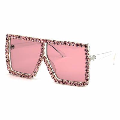 China Fashion High Quality Diamond Rhinestone Sunglasses Women Fashion Sunglasses For Gradient Sunglasses for sale