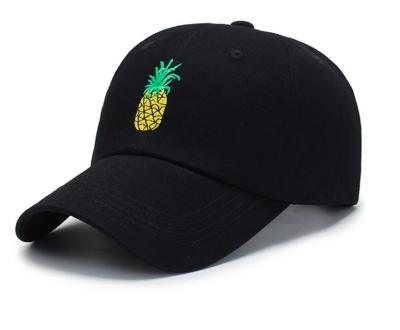 China COMMON Baseball Cap Women Men Pineapple Embroidery Dad Hat Trucker Fashion Snapback Hip Hop Hat Summer Hats Streetwear Unisex Cap for sale