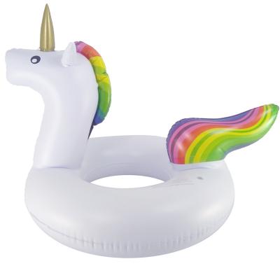 China Inflatable Unicorn Swimming Ring Beach Circle Pool Float Children Swimming Ring Teenager Summer Party Toy Boia Piscina for sale