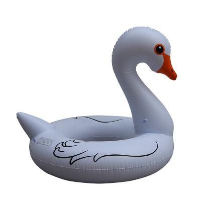 China Dropshipping 1.5m Swan Row Swim Ring Beach Bed Summer Water Game Floating Party Toys Rideable Swan Pool Toys Inflatable for sale