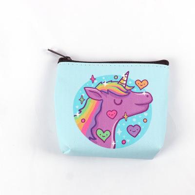 China Fashion Bags for Women Unicorn Bag Kids Zipper Pouch Animal Gift Coin Purses Holder Kawaii Unicorn Flamingo Mini Change Wallet Women Small for sale