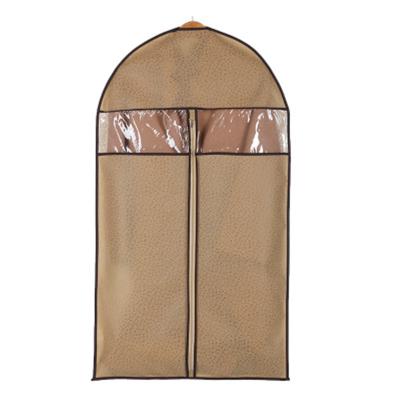 China 60*128cm household bag coat nonwoven hanging suit receiving pressed dust cover nonwoven clothing bag dust cover for sale