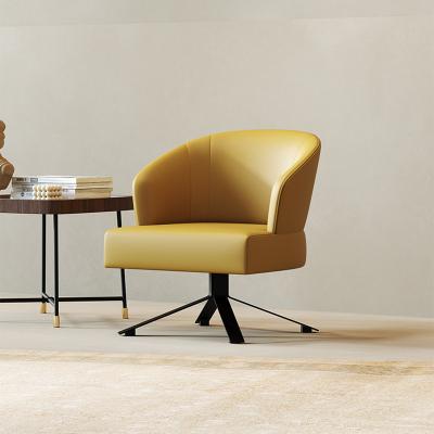 China Modular Luxury Modern Microfiber Leather Lounge Chairs Leisure Sofa Chair Furniture Home Office Designers Simple Yellow for sale