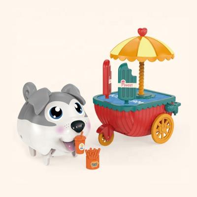 China Simulation Pet Playing Plastic Toys Ice Cream Truck Toys Control Set Healthy Toy Dog HC551221 84.5x39x93cm for sale