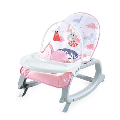 China Modern Comfortable Vibration Infant Rocking Chair Dining Chair 2 In 1 Wholesale Safety Baby Rocker HC550500 for sale