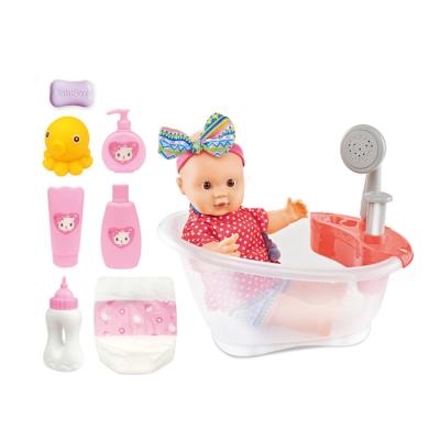 China Toy Kids Battery Operated Pretend Toy Simulation Newborn Doll With Bath Set Toys Baby - Doll Toy For Girls HC531147 for sale