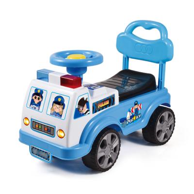 China Ride On Toy Cartoon Police Design Kids Car Toy Driving Four Wheels Car Ride On Car For Children HC516327 for sale