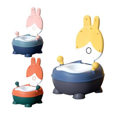 China Plastic Children Potty Training Toilet Seat Potty Chair Cartoon Rabbit Shape Baby WC HC518676 for sale