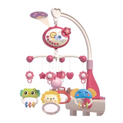 China Musical Rotate Soothing Musical Crib HC550102 Bed Bell Baby Rattle Toy Remote Control Projection Mobile for sale