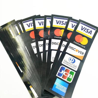 China Custom Scratch-Off VISA CMYK Color Paper Stickers / Printing Labels for sale