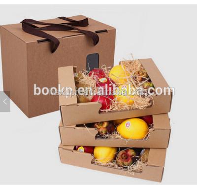 China High Quality Recycled Materials Corrugated Cardboard Fruit Box Packaging Vegetable Box for sale