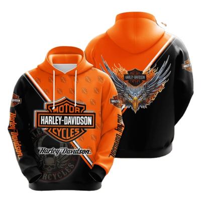 China Wholesale Custom Motorcycle 3D Hip Hop Pullover High Quality Silk Print Oversized Hoodie Men's Breathable Digital Hoodies for sale