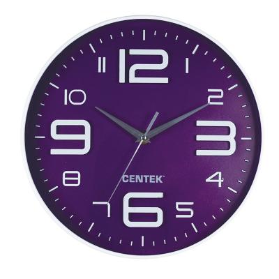 China Antique Style 12 Inch 3d Digital Reading Pendulum Promotional Glass Decorative Wall Clock for sale