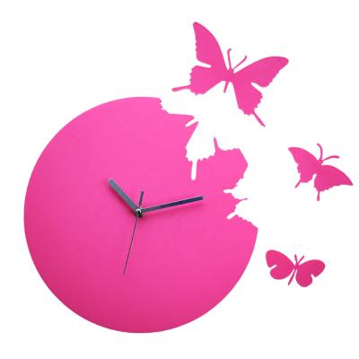 China Art Clocks Cartoon Plastic Wall Clock MDF Decoration Animal Silent Cute Wall Clock Customized Antique Style for sale