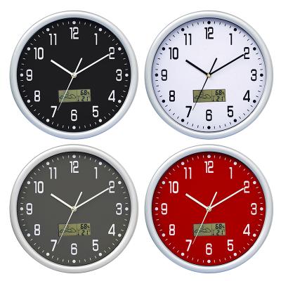 China Radio Led Clock Home Decoration LCD Wall Mounted Wall Clock for sale