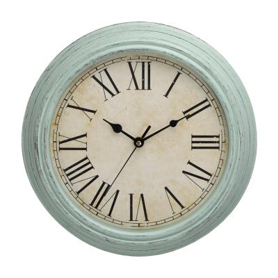 China Retro Style Antique Quartz Plastic Decorative Antique Wall Clocks for sale