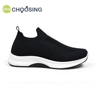 China Fashion Trend Hot Sale Mesh Fabric Breathable Lightweight Women Walking Style Casual Shoes Sport for sale