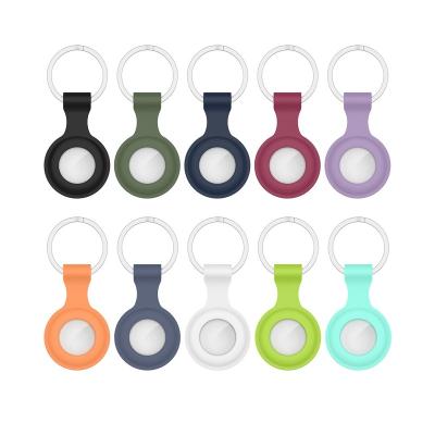 China For Airtags Key Chain Straps Silicone Case For Apple Airtag Smart Tracker Anti Lost Shell Lanyards Straps For Airtags for sale