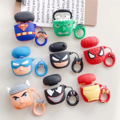 China For AirPods 2 Wireless Earphone Iron Man Earphone Case For AirPods 2 Cute Super Heroes Wireless Earphone Case For AirPods 2 for sale