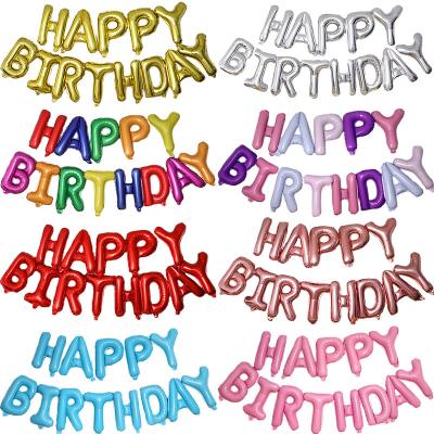 China Popular AIMI Party Balloons Happy Birthday 16inch Mylar Letter Number Sets Party Decorations Kids Toys Baby Foil Balloon for sale