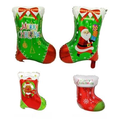 China AIMI Party Balloons Christmas popular bangs Santa Claus Snowman Balloons Merry Christmas decorations foil balloon for sale