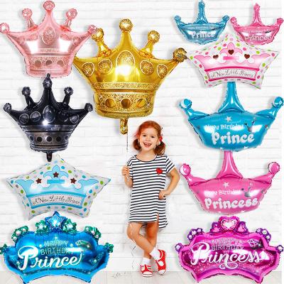 China AIMI Party Balloons Popular Size Gold Crown Different Size Gold Crown Birthday Party Baby Toys Gifts Mini Crown Party Decoration Foil Balloons for sale