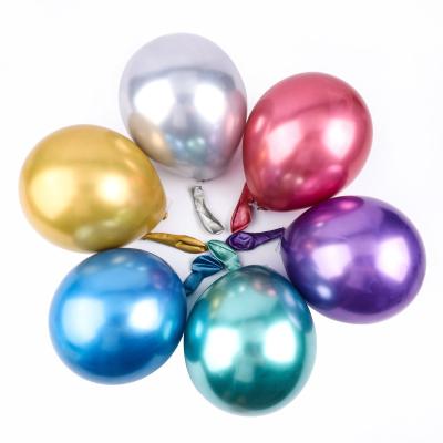 China Popular AIMI Party Balloon 5 Inch 1g Latex Balloon Chrome Metallic Balloon For Wedding Birthday Valentines Day Party Decoration for sale