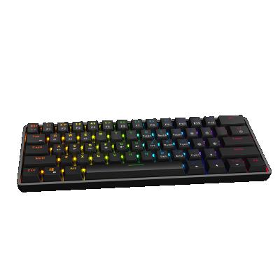 China 61 Key Computer Wireless Gaming Touch Keypad Gamer RGB Light Breathing Feeling Mechanical Keyboard for sale