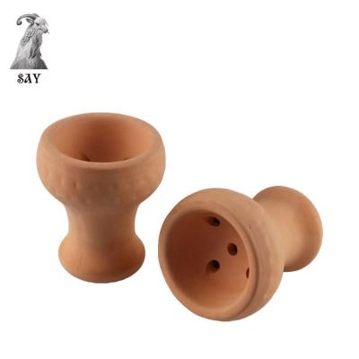 China Portable hookah bowl factory wholesale shisha bowl handmade shisha clay bowl for sale