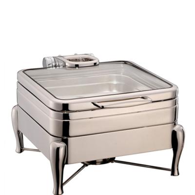 China Restaurnts Commercial Chafing Dishes Sale Fuel Supply Manual Teaser Dish Cover for sale