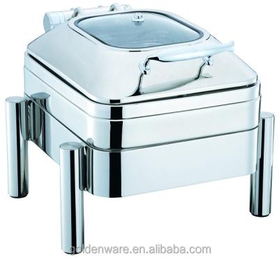 China New Wholesale High Quality GW-332A-GL/2F 6L Stainless Steel Buffet Chafing Dish Prices for sale