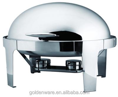 China GW-736 6.8L Electric Stainless Steel Best Price Professional Rolltop Desktop Chafing Dish for sale