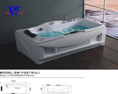 China Modern Shower Cabin 3 Years Guarantee Cheap Single Massage Spa Bathtub for sale