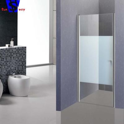 China Modern 140x80cm Easy Install Free Standing Shower Glass Door, Tempered Glass Shower Door, Frameless Glass Shower Door for sale