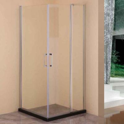 China Modern Tempered Glass 6mm Aluminum Pivot Sliding Glass Bathroom Shower Door for sale