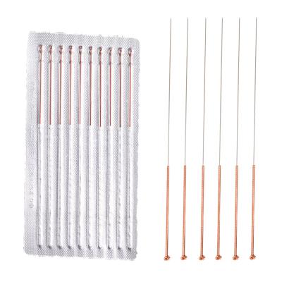 China Factory Price 100pcs Wholesale Chinese Sterile Disposable Acupuncture Needles Body QUANHE Copper Handle for sale