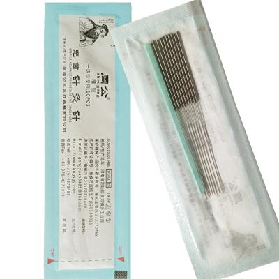 China Body Manufacturer Best Wholesale Dialysis Disposable Acupuncture Paper Sterile Needles Chinese Painless Dry Needle With Guide Tube for sale