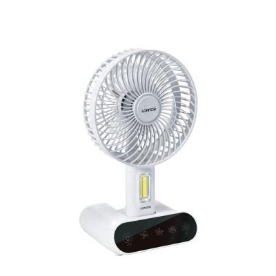 China LONTOR mini handle tabletop portable rechargeable electric fan desk fan CTL- CF101-6 for sale