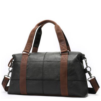 China Fashion Full Grain Shoulder Bags Large Capacity Leather Male Duffel Bag for sale