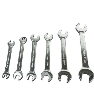 China Engine Good Quality Double Chrome Vanadium Steel Spanner Open End Mirror Spanner Combination Wrench Tool Kits for sale