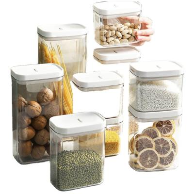 China Wholesale Stocked 4 Pack Storage Containers Include Airtight Labels Food With Locking Lids For Kitchen Pantry Storage Organization for sale