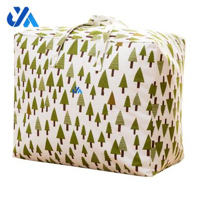 China Behind The Doors/On Walls Tree Storage Bag Fabric With Reinforced Zippers And Handles Moving Tote Smell Free Under Bed Organizer For Clothes Blankets for sale