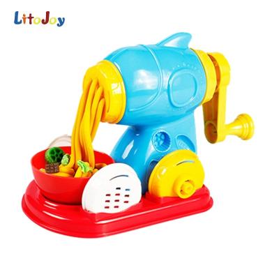 China Pretend Play Toy Set Play dough noodle machine toy set for kids to pretend play and cook their own toy food for sale