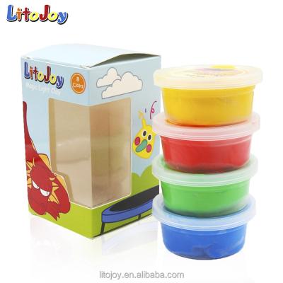 China LitoJoy 4 Colors Air Dry Super Light Clay Plasticine Toy Set For Private Label OEM ODM 6.9*6.9*11.5cm for sale