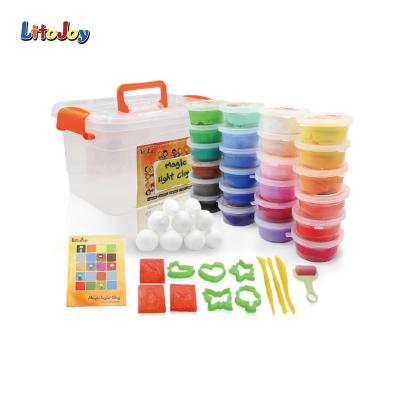 China LitoJoy 24 Colors Jumping Plasticine Clay Kids Play Set 29*20*16.5cm for sale