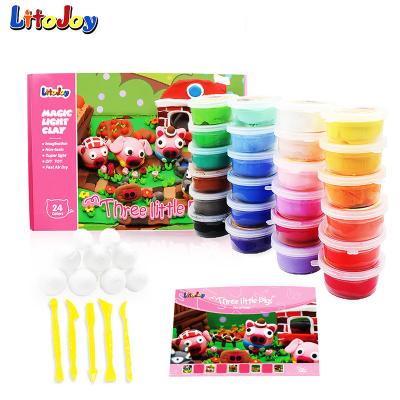 China LitoJoy 24 Colors Clay Story Light Box - 3 Little Pigs MLC - S001 for sale