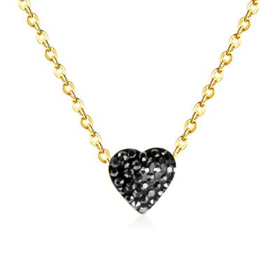 China Zircon heart style pop style fashion women luxury gift ladies gold casual European pendant jewelry ladies party gift cute western jewelry for sale